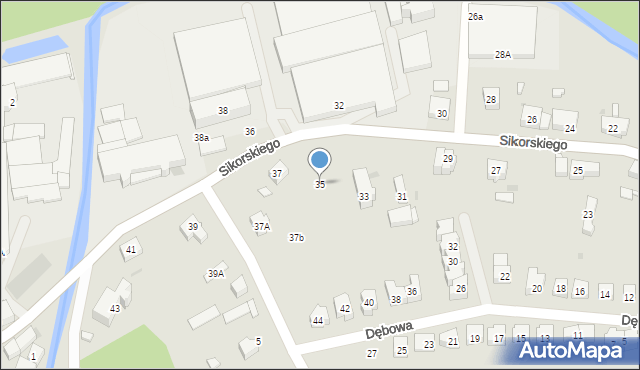 Świebodzice, Sikorskiego Władysława, gen., 35, mapa Świebodzice