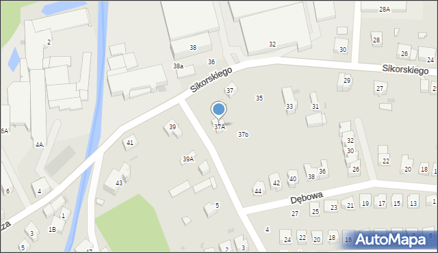 Świebodzice, Sikorskiego Władysława, gen., 37A, mapa Świebodzice