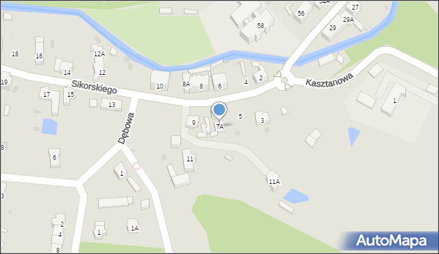 Świebodzice, Sikorskiego Władysława, gen., 7A, mapa Świebodzice