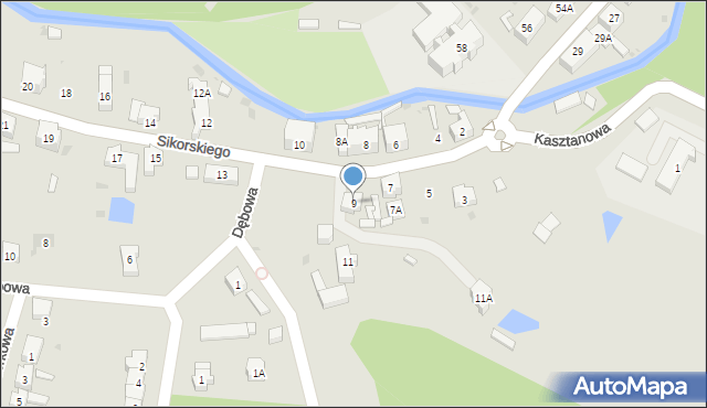 Świebodzice, Sikorskiego Władysława, gen., 9, mapa Świebodzice