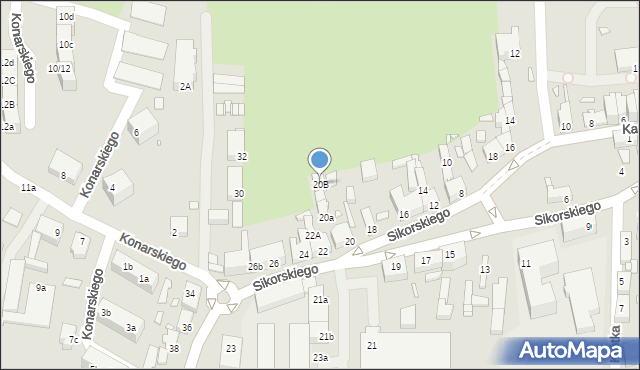 Świebodzin, Sikorskiego Władysława, gen., 20B, mapa Świebodzin