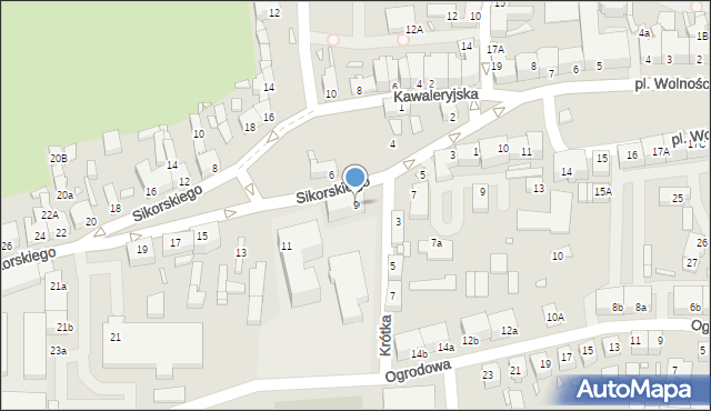 Świebodzin, Sikorskiego Władysława, gen., 9, mapa Świebodzin