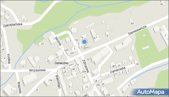 Świeradów-Zdrój, Sienkiewicza Henryka, 10, mapa Świeradów-Zdrój