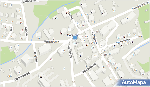 Świeradów-Zdrój, Sienkiewicza Henryka, 11F, mapa Świeradów-Zdrój