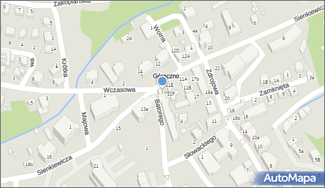 Świeradów-Zdrój, Sienkiewicza Henryka, 13, mapa Świeradów-Zdrój