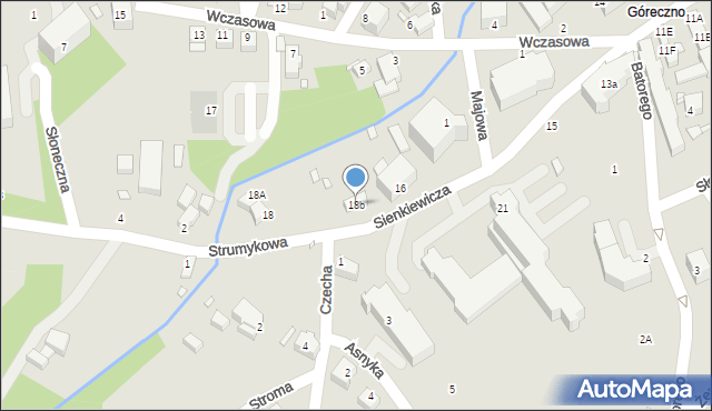 Świeradów-Zdrój, Sienkiewicza Henryka, 18b, mapa Świeradów-Zdrój