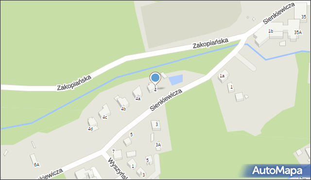 Świeradów-Zdrój, Sienkiewicza Henryka, 4, mapa Świeradów-Zdrój