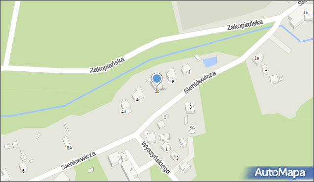 Świeradów-Zdrój, Sienkiewicza Henryka, 4b, mapa Świeradów-Zdrój