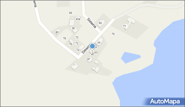 Świerczyniec, Siewna, 40, mapa Świerczyniec