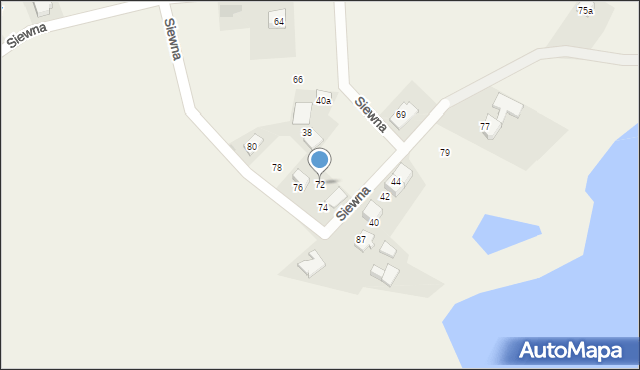 Świerczyniec, Siewna, 72, mapa Świerczyniec