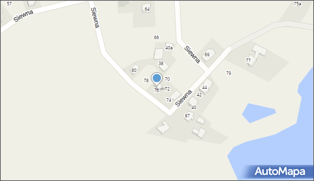 Świerczyniec, Siewna, 76, mapa Świerczyniec