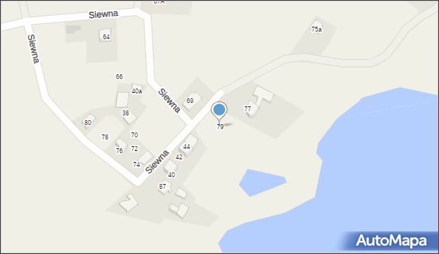 Świerczyniec, Siewna, 79, mapa Świerczyniec