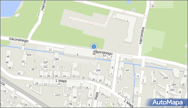 Świętochłowice, Sikorskiego Władysława, gen., 9a, mapa Świętochłowice