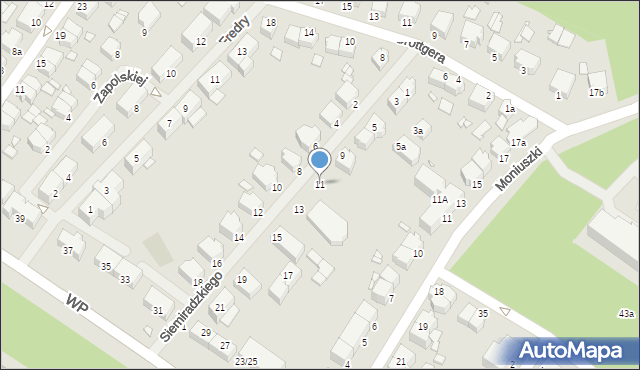 Świnoujście, Siemiradzkiego Henryka, 11, mapa Świnoujście