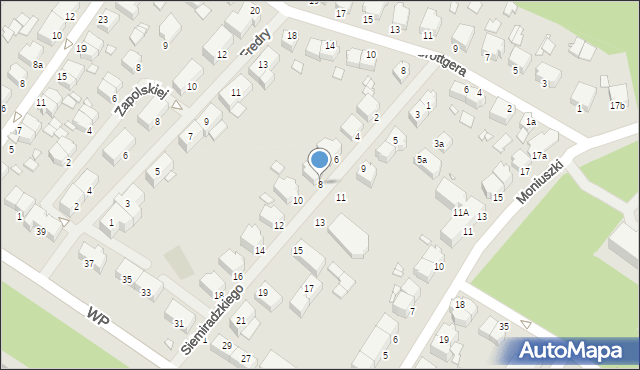 Świnoujście, Siemiradzkiego Henryka, 8, mapa Świnoujście