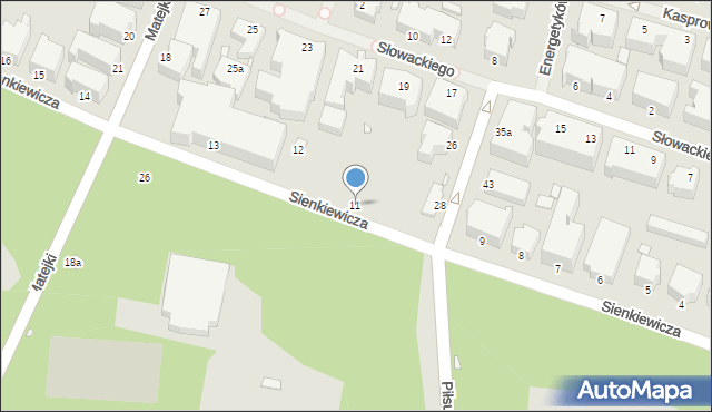 Świnoujście, Sienkiewicza Henryka, 11, mapa Świnoujście