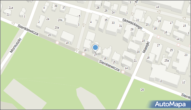 Świnoujście, Sienkiewicza Henryka, 17, mapa Świnoujście