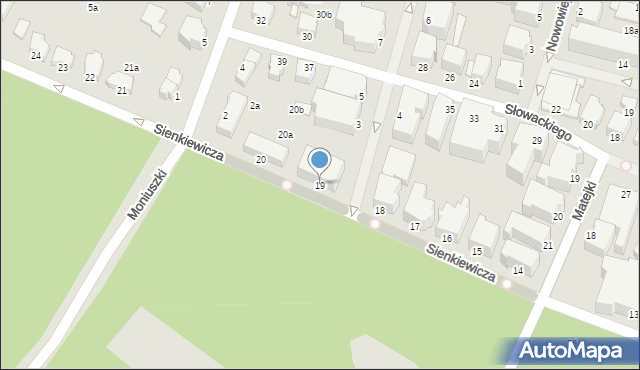 Świnoujście, Sienkiewicza Henryka, 19, mapa Świnoujście