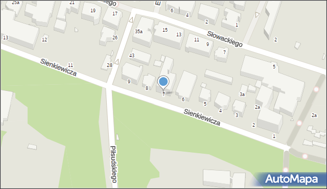 Świnoujście, Sienkiewicza Henryka, 7, mapa Świnoujście
