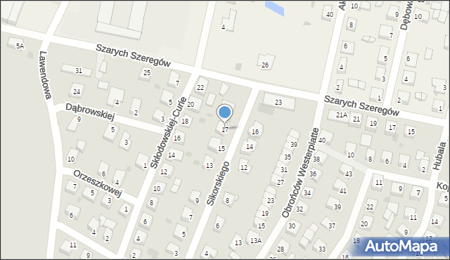 Syców, Sikorskiego Władysława, gen., 17, mapa Syców