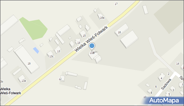 Szadek, Sieradzka, 11B, mapa Szadek