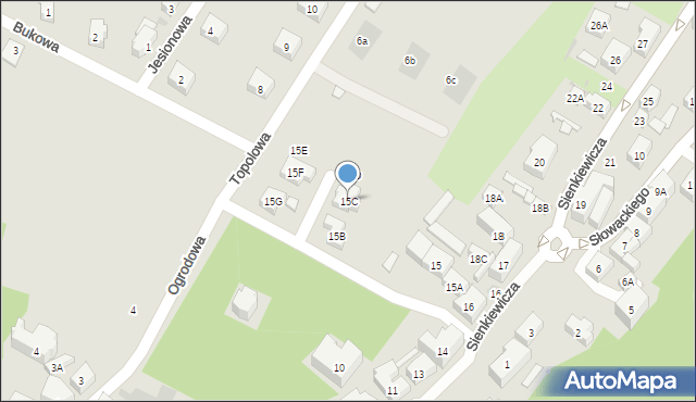 Szczawno-Zdrój, Sienkiewicza Henryka, 15C, mapa Szczawno-Zdrój