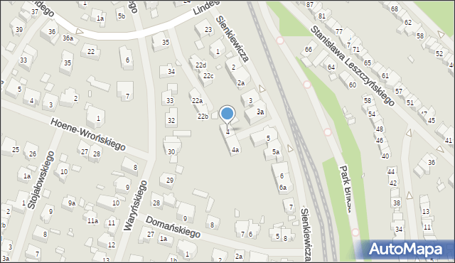 Szczecin, Sienkiewicza Henryka, 4, mapa Szczecina