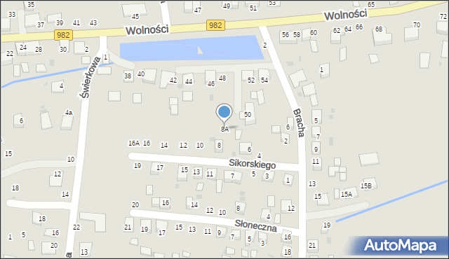 Szczucin, Sikorskiego Władysława, gen., 8A, mapa Szczucin
