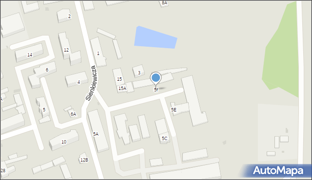 Szczuczyn, Sienkiewicza Henryka, 5f, mapa Szczuczyn