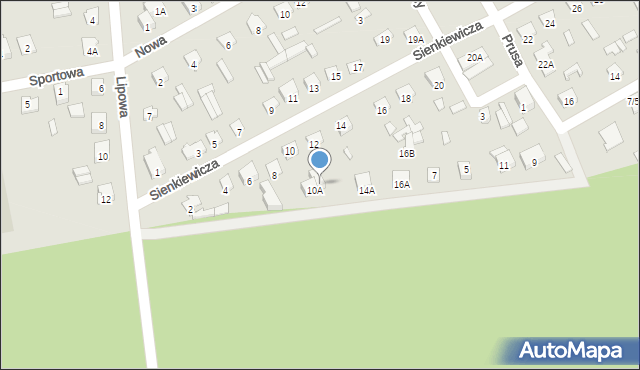 Szepietowo, Sienkiewicza Henryka, 10b, mapa Szepietowo