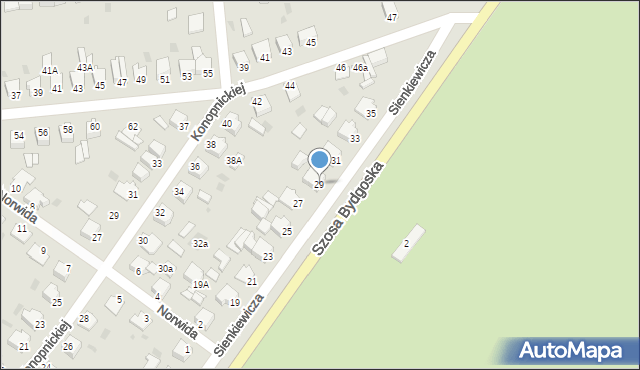 Szubin, Sienkiewicza Henryka, 29, mapa Szubin