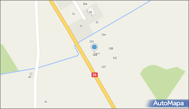 Szymanów, Siodłkowice, 32B, mapa Szymanów