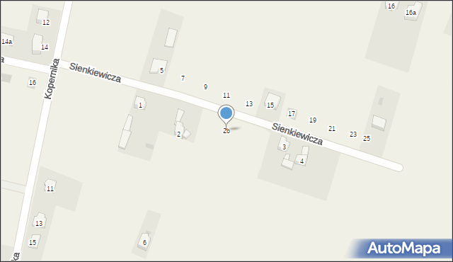 Tąpkowice, Sienkiewicza Henryka, 2b, mapa Tąpkowice