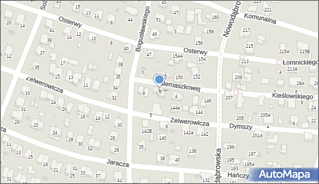 Tarnów, Siemaszkowej Wandy, 6, mapa Tarnów