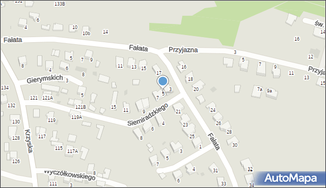 Tarnów, Siemiradzkiego Henryka, 5, mapa Tarnów