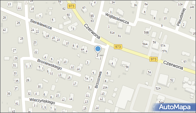 Tarnów, Sienkiewicza Henryka, 2, mapa Tarnów