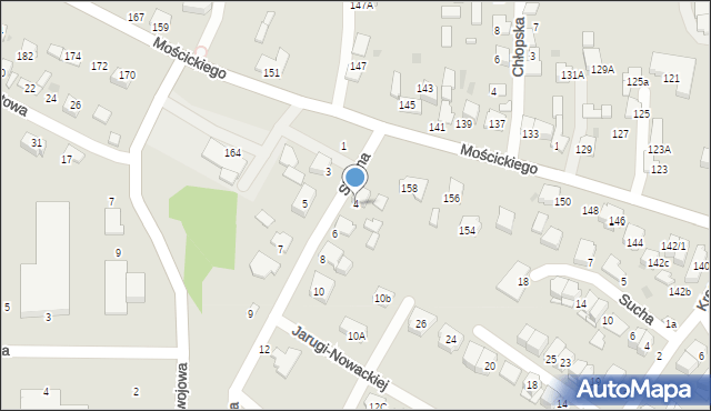 Tarnów, Siewna, 4, mapa Tarnów