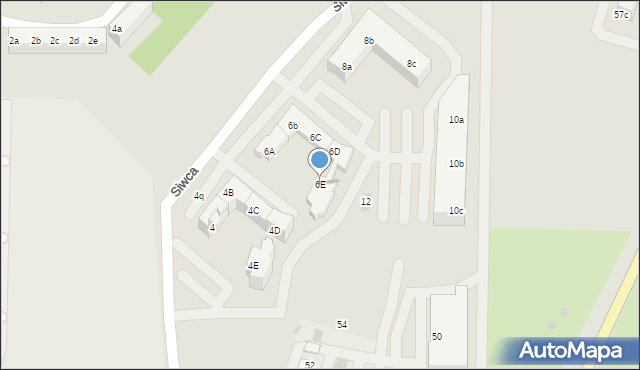 Tarnowskie Góry, Siwca Ignacego, ks., 6E, mapa Tarnowskie Góry