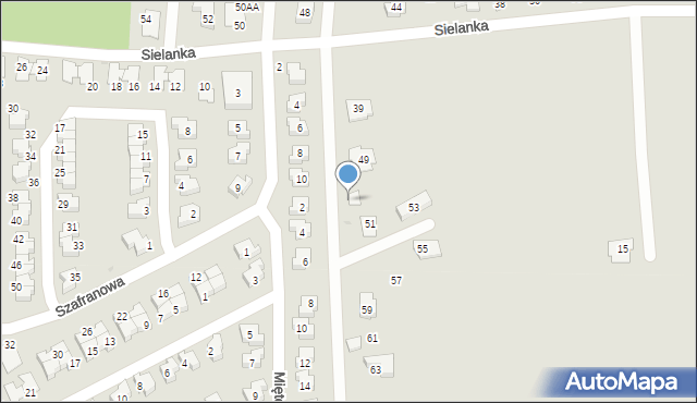 Tarnowskie Góry, Sielanka, 51a, mapa Tarnowskie Góry