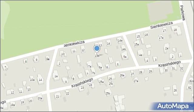 Tczew, Sienkiewicza Henryka, 13b, mapa Tczew