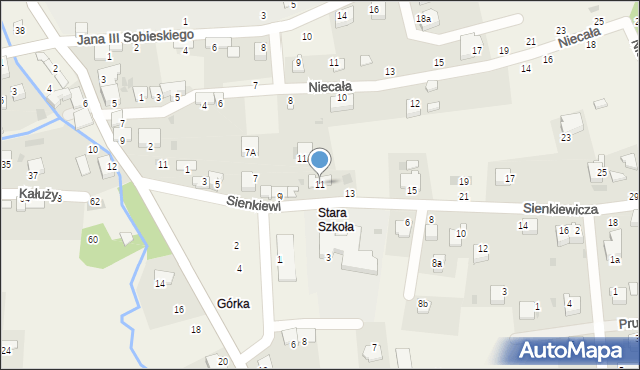 Tenczynek, Sienkiewicza Henryka, 11, mapa Tenczynek