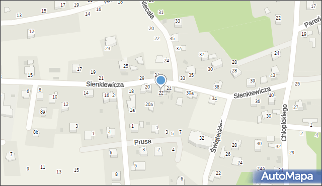 Tenczynek, Sienkiewicza Henryka, 22, mapa Tenczynek