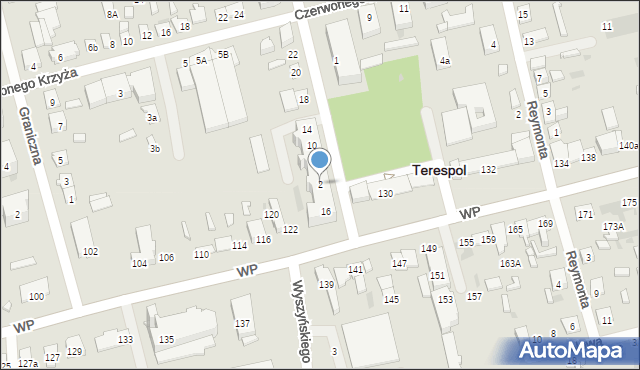 Terespol, Sienkiewicza Henryka, 2, mapa Terespol