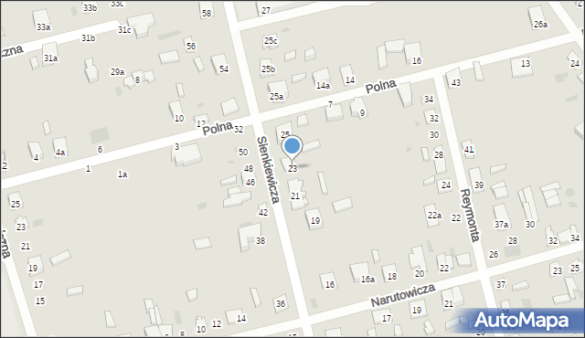 Terespol, Sienkiewicza Henryka, 23, mapa Terespol