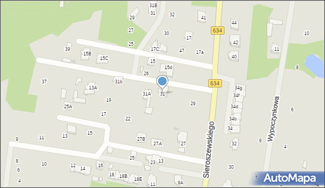 Tłuszcz, Sieroszewskiego Wacława, 31, mapa Tłuszcz