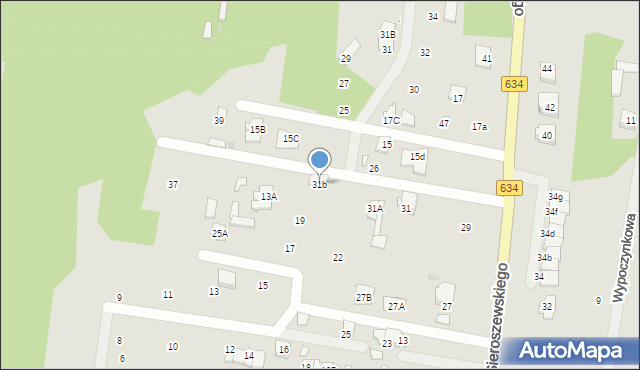 Tłuszcz, Sieroszewskiego Wacława, 31b, mapa Tłuszcz