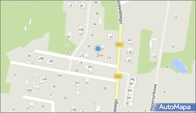 Tłuszcz, Sieroszewskiego Wacława, 47, mapa Tłuszcz