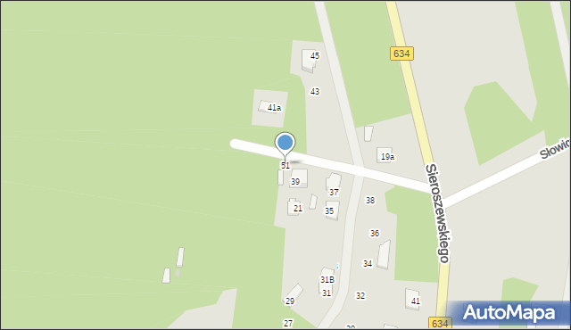 Tłuszcz, Sieroszewskiego Wacława, 51, mapa Tłuszcz