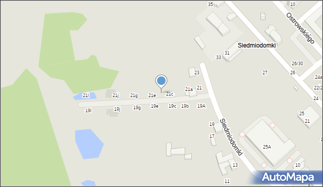 Tomaszów Mazowiecki, Siedmiodomki, 21d, mapa Tomaszów Mazowiecki
