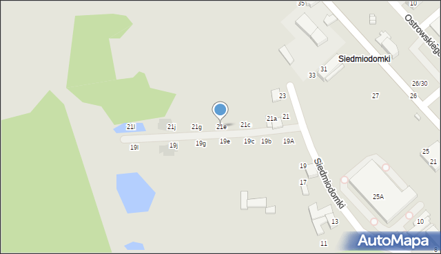 Tomaszów Mazowiecki, Siedmiodomki, 21e, mapa Tomaszów Mazowiecki